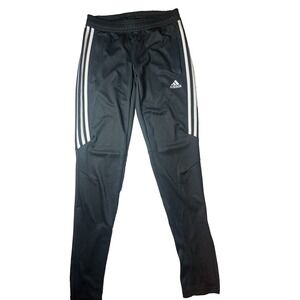 Adidas Track Pants Womens Size XS Black Tiro 17 Climacool 3 Stripes Joggers
